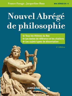 cover image of Nouvel abrégé de philosophie--6e éd.
